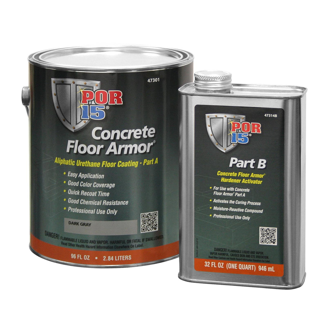 Concrete Floor Armor | Dark Gray - Gallon Kit