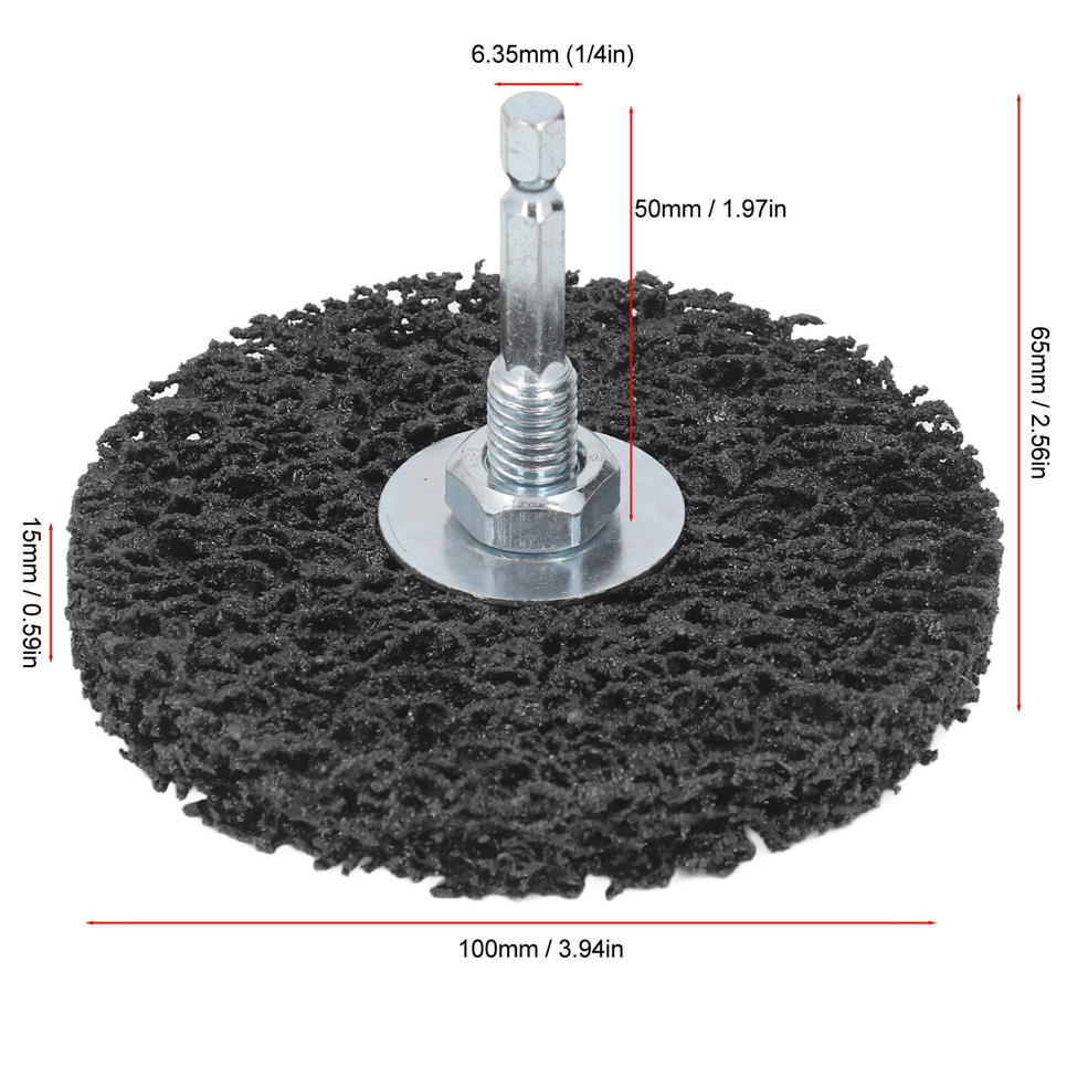 100MM BLACK CLEAN & STRIP DISC WITH ADAPTOR 100MM – POR-15 New Zealand