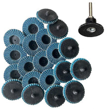 Load image into Gallery viewer, 20pc 50mm Quick Change Flap Disc Set
