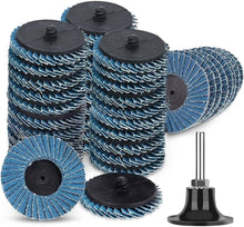 Load image into Gallery viewer, 20pc 50mm Quick Change Flap Disc Set
