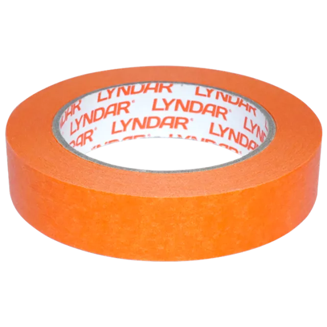 LYNDAR HIGH TEMP AUTOMASK TAPE ORANGE 24mm x 50m SINGLE