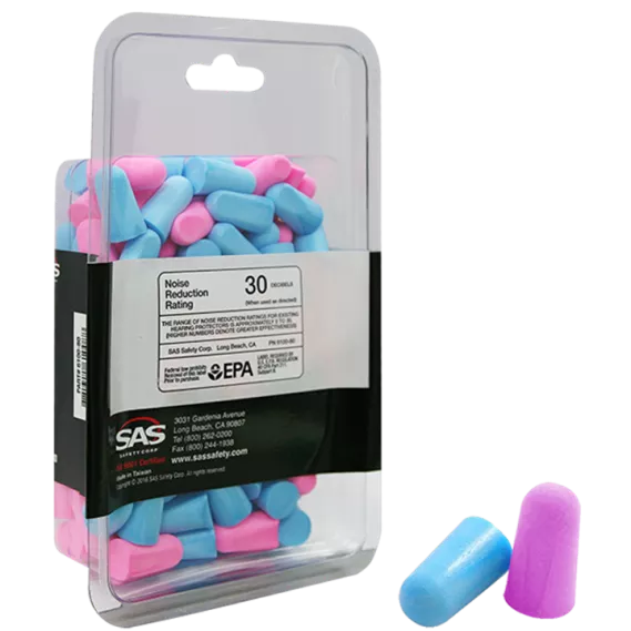SAS FOAM EAR PLUGS (80 PAIRS)