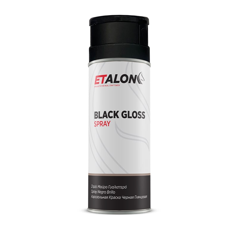 Gloss Black Aerosol  (400ml) Covers about 2.7 SQM Single Coat.