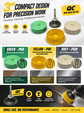 Load image into Gallery viewer, 4 Pack 3 Inch (75mm) Bristle Disc Rubber Disc
