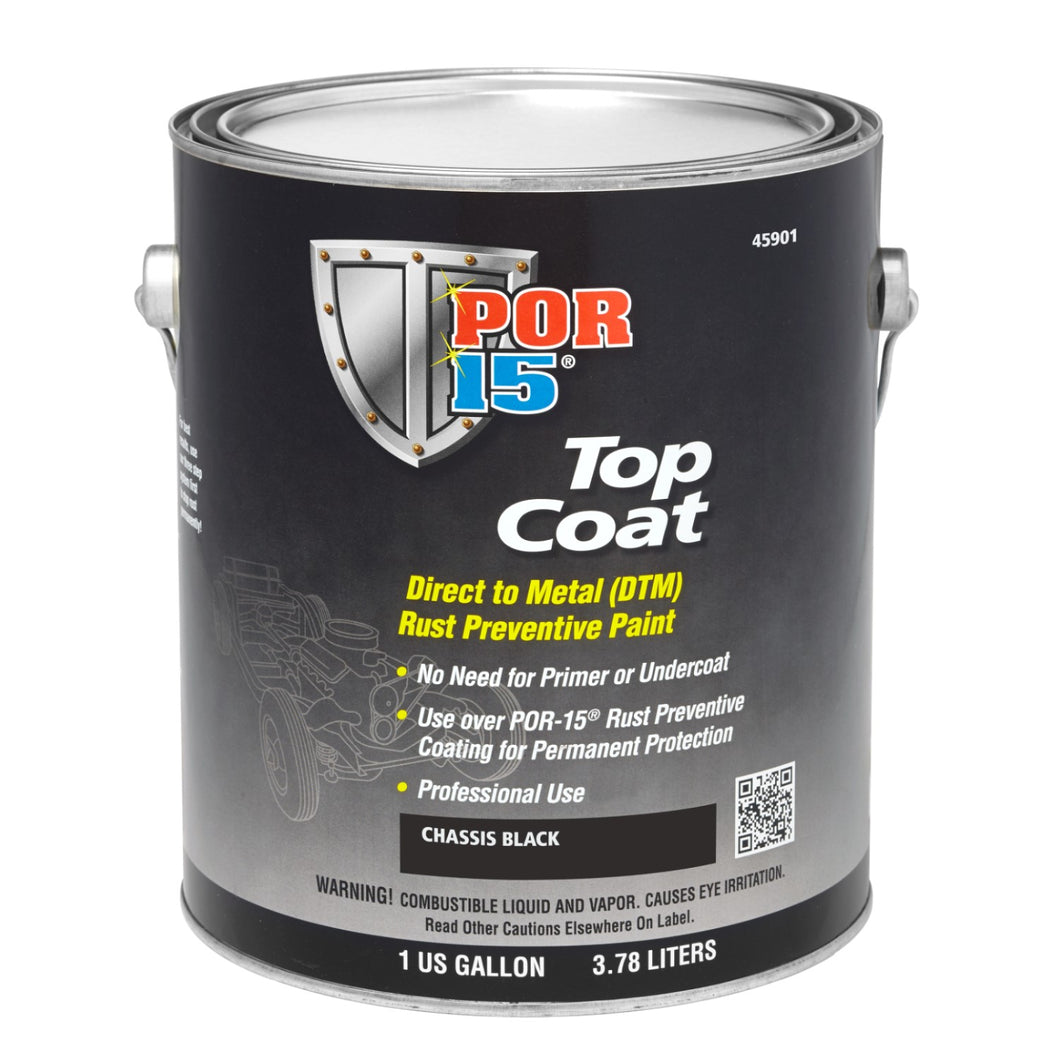 Top Coat | Chassis Black - Gallon (Satin Finish)
