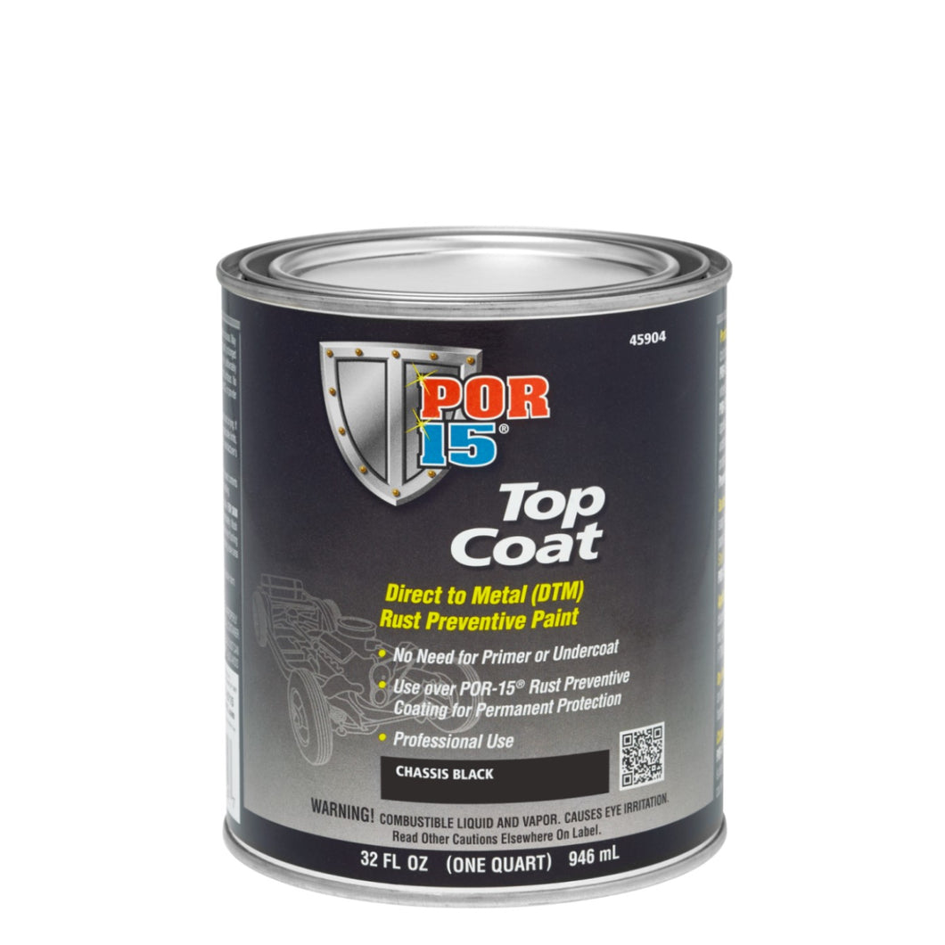 Top Coat | Chassis Black - Quart (Satin Finish)